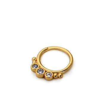 Oval Tektaş Helix - NEV JEWELLERY