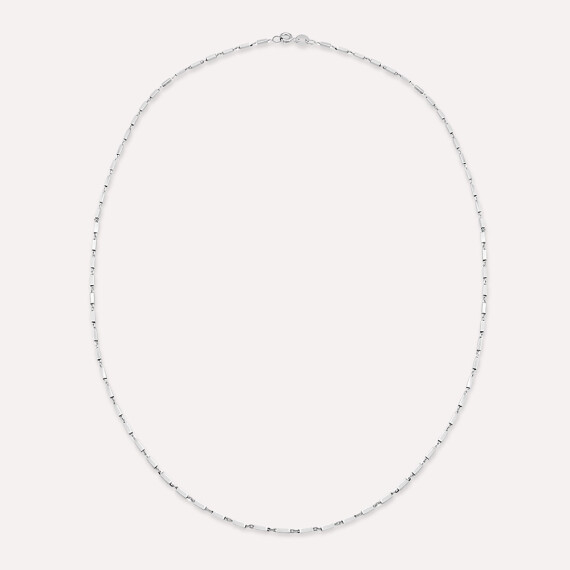 Pallet Beyaz Altın Kolye Zinciri - Nev Jewellery