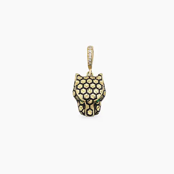 Panther Yellow Gold Pendant - 1