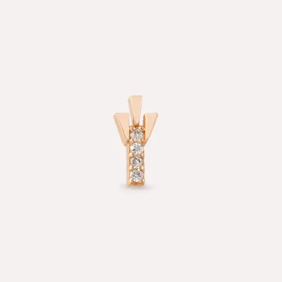 Peace Diamond Rose Gold Piercing - 3