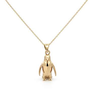 Penguen Figürlü Altın Kolye (2*0.5Cm) - NEV JEWELLERY