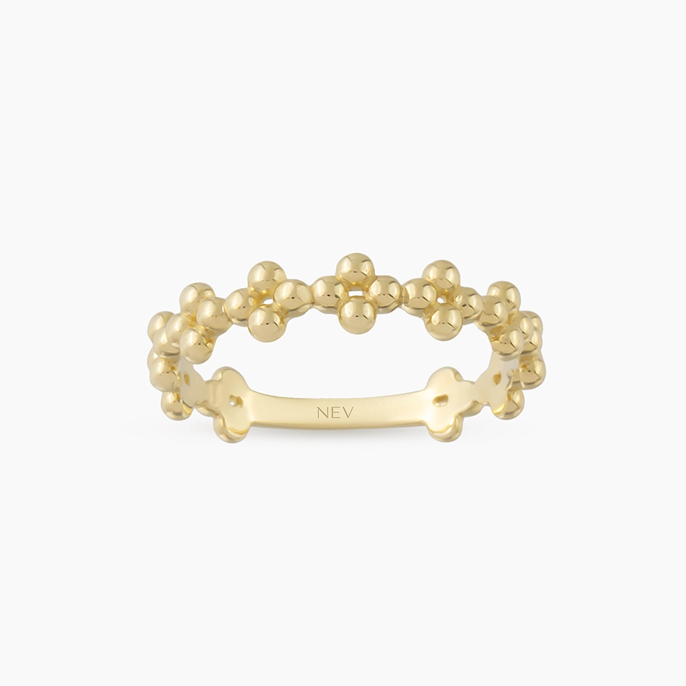 Perla Sarı Altın Yüzük - Nev Jewellery (1)