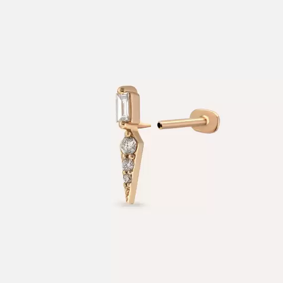 Perseus Diamond Rose Gold Piercing - 4