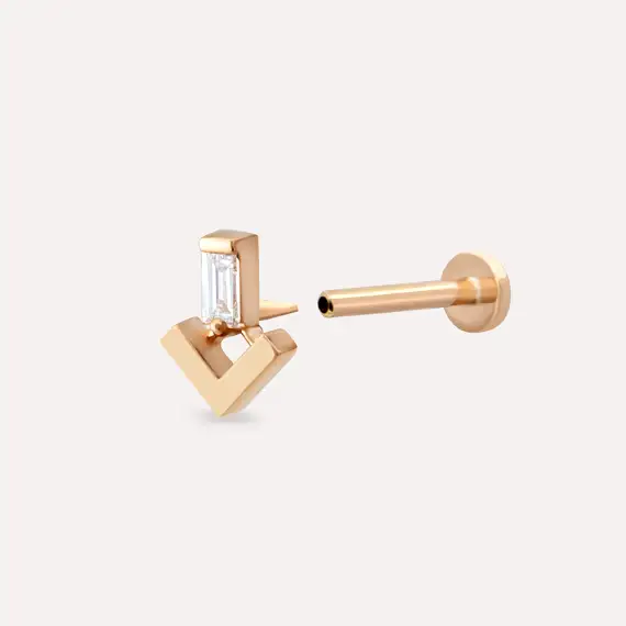 Petra Diamond Rose Gold Piercing - 5