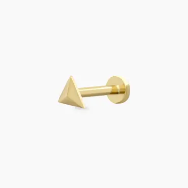 Piramit Yellow Gold Piercing - Nev Jewellery (1)