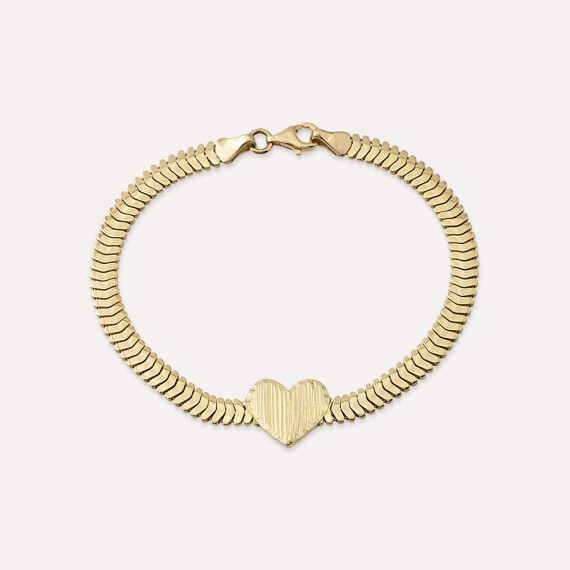 Pith Yellow Gold Bracelet - Nev Jewellery