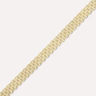 Plait Sarı Altın Bileklik - Nev Jewellery (1)