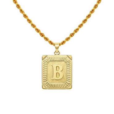 Square Signature Kolye Ucu - NEV JEWELLERY