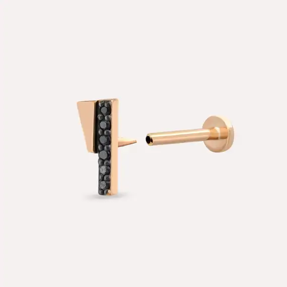 Pylon Black Diamond Rose Gold Piercing - 4