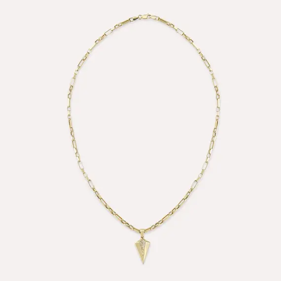 Quad Yellow Gold Chain Necklace - 2