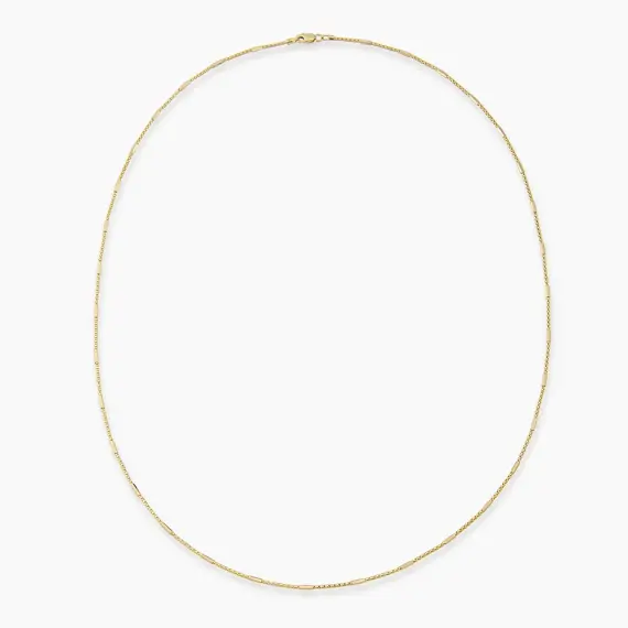 Recta Yellow Gold Italian Necklace - 1