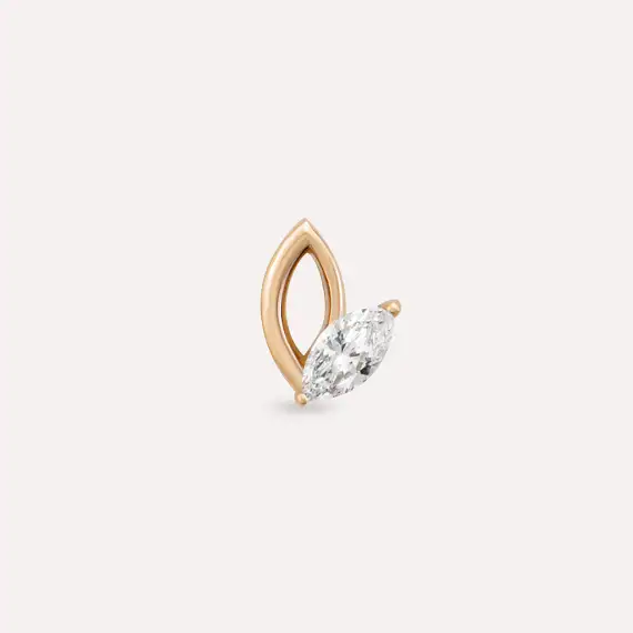 Rhea Marquise Cut Diamond Rose Gold Piercing - 4