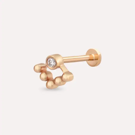 Rina Diamond Rose Gold Piercing - 1