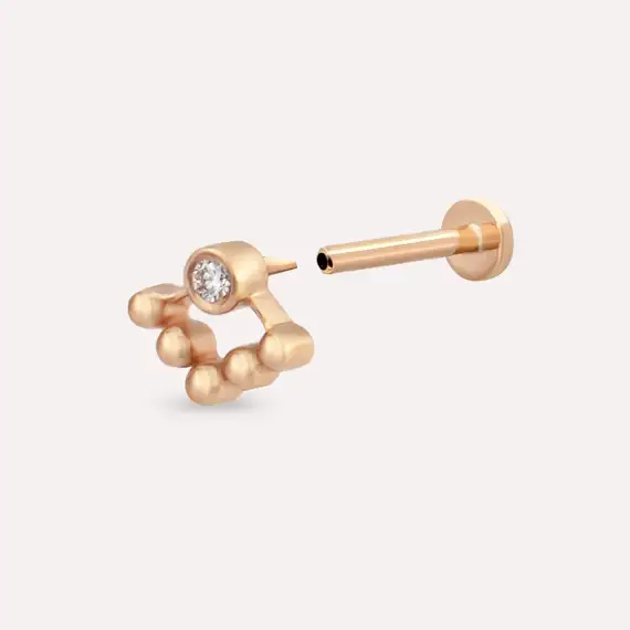 Rina Diamond Rose Gold Piercing - 2