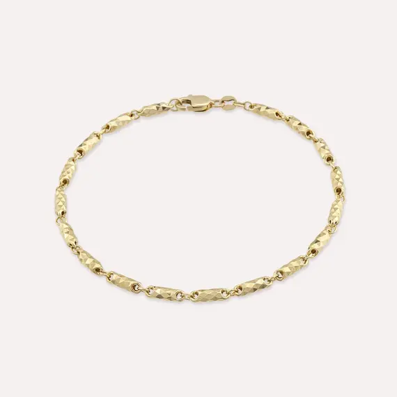 Roll Yellow Gold Bracelet - 1