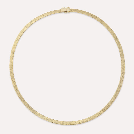 Rose Gold Italian Stud Necklace - Nev Jewellery