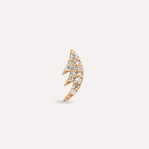 Rose Wing Diamond Rose Gold Piercing - 4