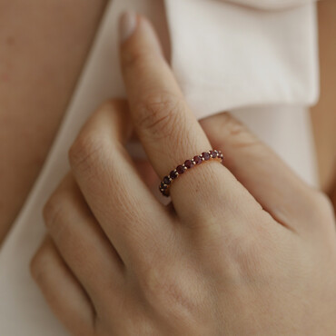 Ruby Eternity Ring - Nev Jewellery