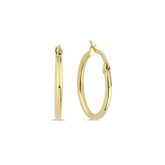 Sade Halka Orta Boy Küpe(2*2 Cm 0,2 Mm) - 1