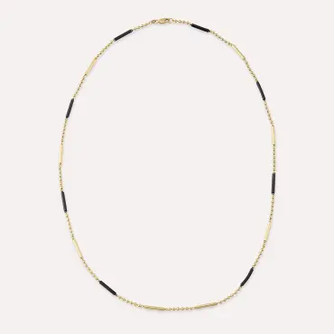Saida Sarı Altın Kolye - Nev Jewellery (1)