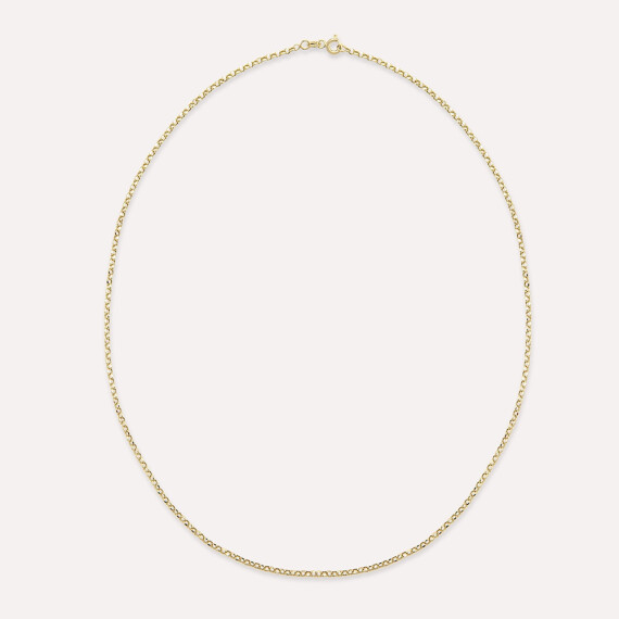 Sarı Altın Zincir Kolye - Nev Jewellery