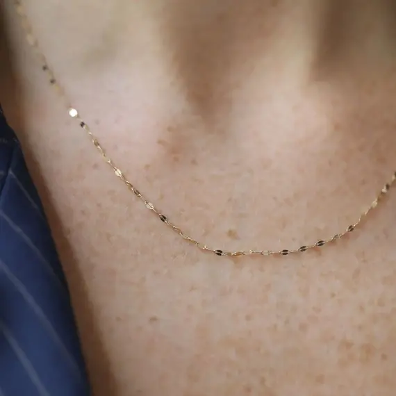 Scaly Yellow Gold Chain - 2