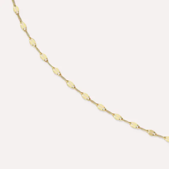Scaly Yellow Gold Chain - 3