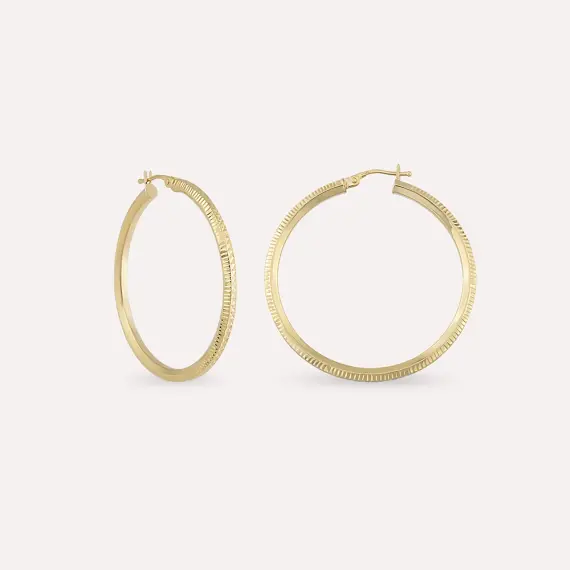 Scion Yellow Gold Hoop Earring - 1
