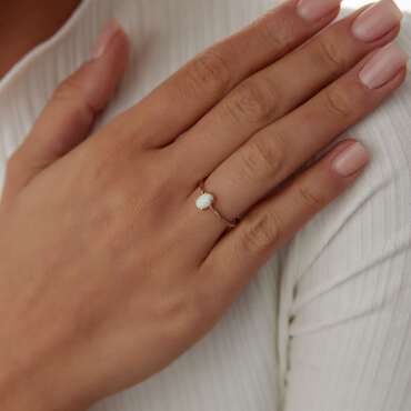 Sedef Taşlı Burgu Yüzük - NEV JEWELLERY (1)
