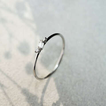Seed 0.06 CT Diamond White Gold Ring - Nev Jewellery