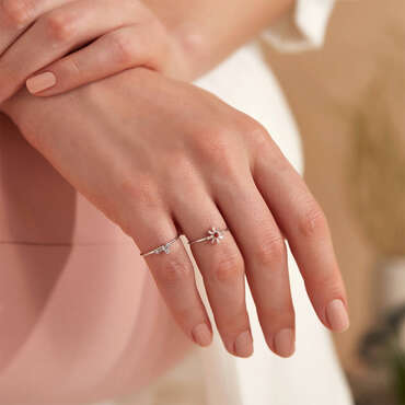 Seed 0.13 CT Diamond White Gold Ring - Nev Jewellery (1)