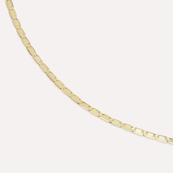 Selt Yellow Gold Chain - 3