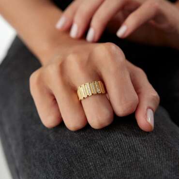 Senfoni Kalze Taşlı Yüzük - NEV JEWELLERY