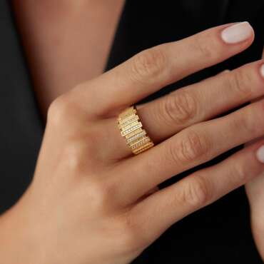 Senfoni Kalze Taşlı Yüzük - NEV JEWELLERY (1)