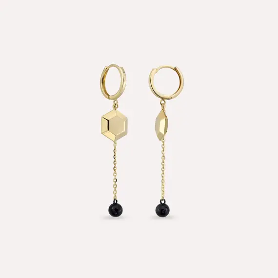 Shaw Yellow Gold Earring - 1