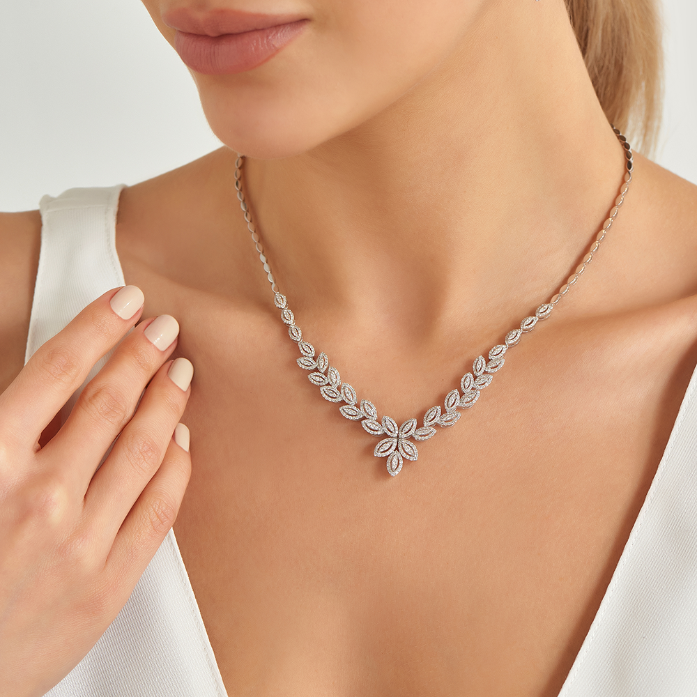 Sheen 2.24 CT Diamond White Gold Pendant - 1