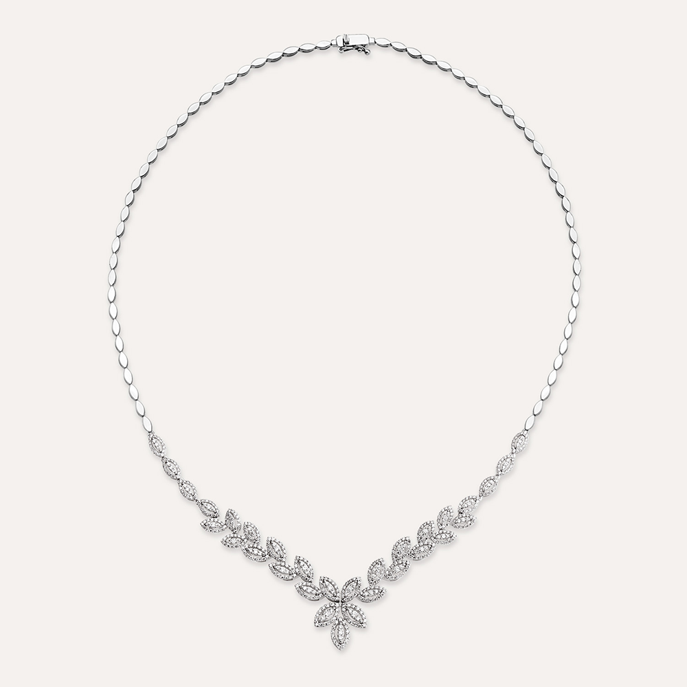 Sheen 2.24 CT Pırlanta Taşlı Beyaz Altın Kolye - 2