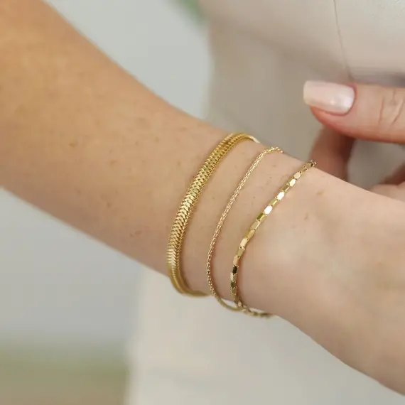 Shim Yellow Gold Bracelet - 2