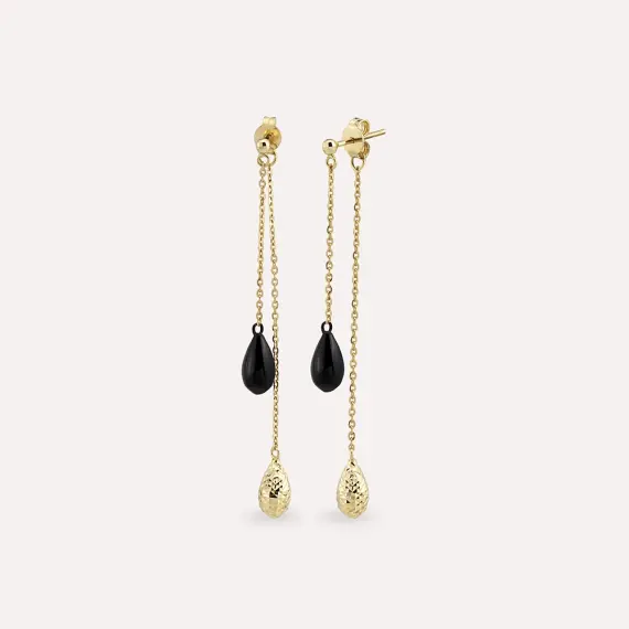 Shore Yellow Gold Dangling Earring - 1
