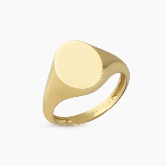 Signum Yellow Gold Ring - 4