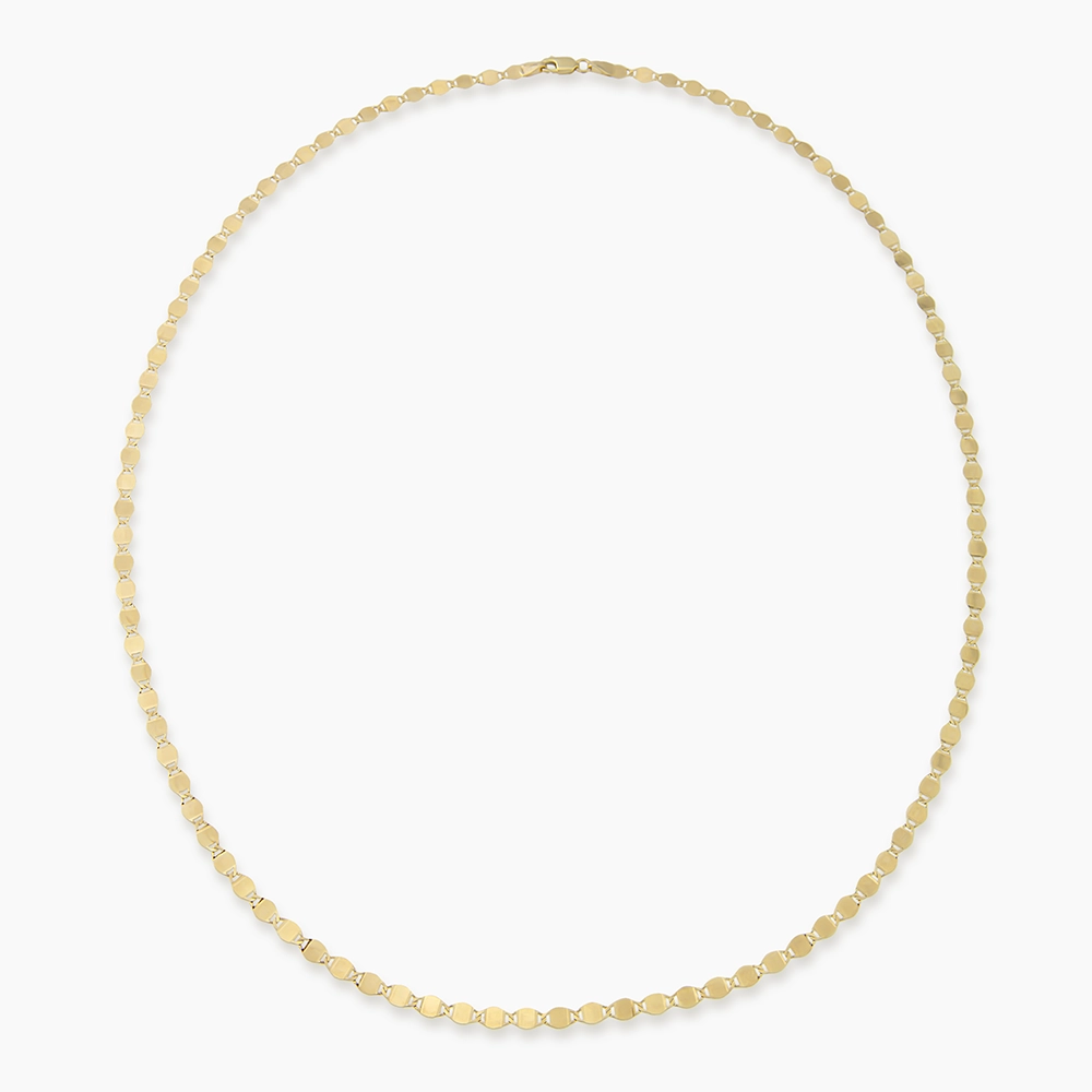 Sine Yellow Gold Italian Necklace - 1