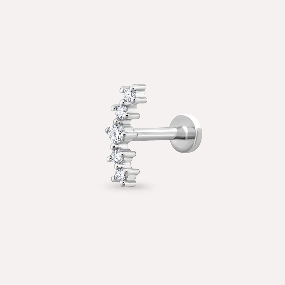 Sky Diamond White Gold Piercing - 1