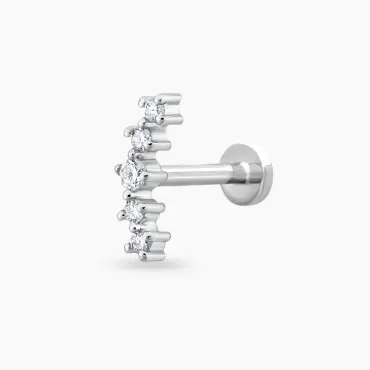 Sky Diamond White Gold Piercing - Nev Jewellery (1)
