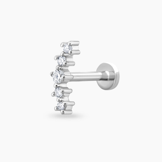 Sky Diamond White Gold Piercing - Nev Jewellery
