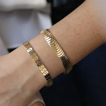 Slab Sarı Altın Bileklik - Nev Jewellery (1)