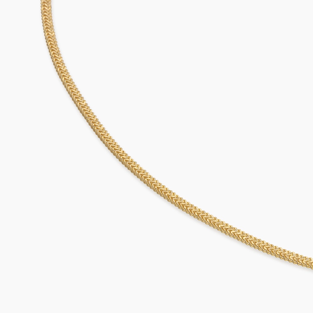 Sleek Yellow Gold Italian Necklace - 2