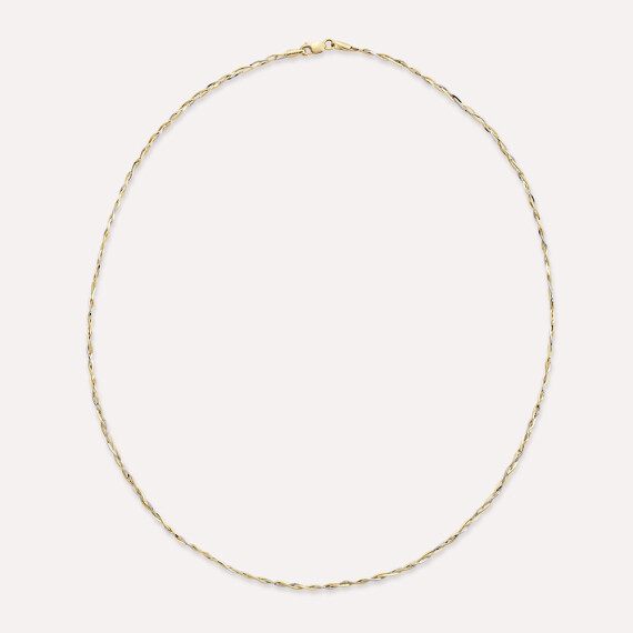 Slewy Sarı Altın Kolye - Nev Jewellery