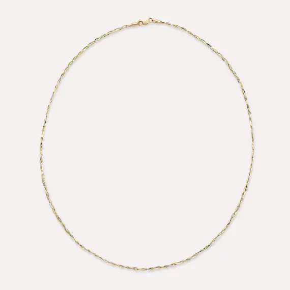 Slewy Yellow Gold Necklace - 1