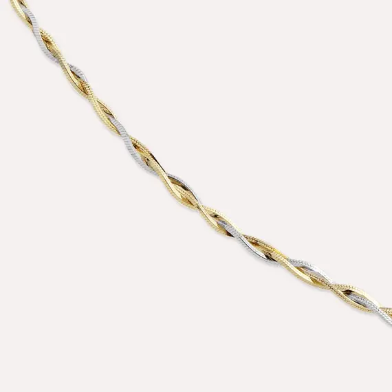 Slewy Yellow Gold Necklace - 2