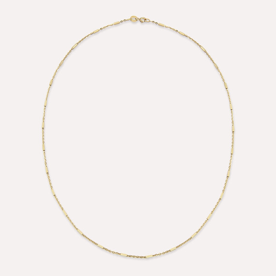 Slinky Sarı Altın Kolye Zinciri - Nev Jewellery